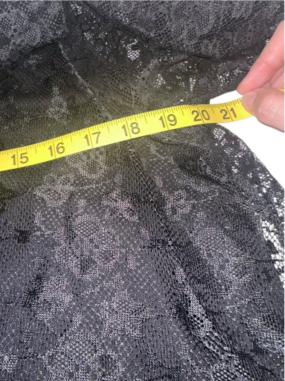 ASOS Women’s Knee Length Black Lace Shift Dress Sz 16 Whimsygoth Witchy Goth - Picture 5 of 7